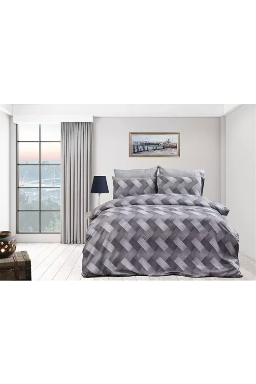ΠΑΠΛΩΜΑ ΕΜΠΡΙΜΕ Αλκμήνη 452 220X240 Grey 70/30 Cott/Pol