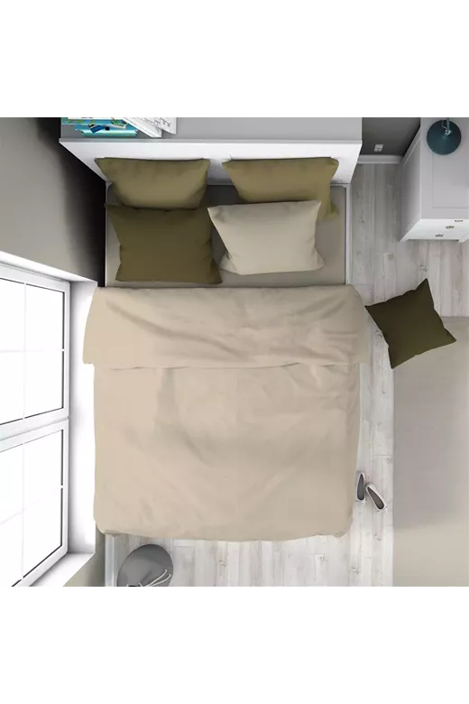 Πάπλωμα Solid 502 160X240 Beige 100% Cotton