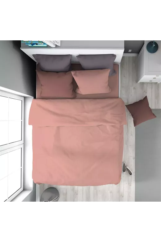 Πάπλωμα Solid 503 160X240 Dusty Rose 100% Cotton