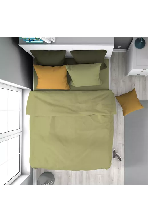 Πάπλωμα Solid 504 160X240 Olive 100% Cotton