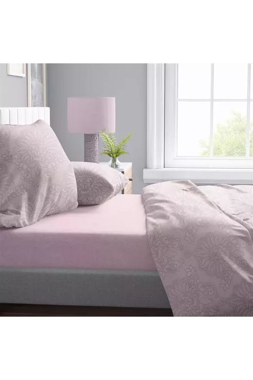 Πάπλωμα Εμπριμέ Άρτεμις 706 220X240 Light Purple 100% Cotton