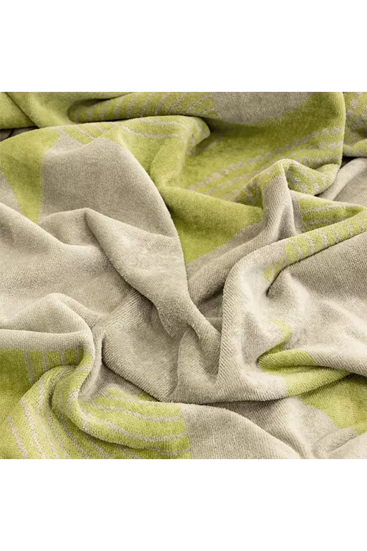 LINO ΠΕΤΣΕΤΑ ΘΑΛΑΣΣΗΣ GEOMETRICO LGREY-GREEN 86X160