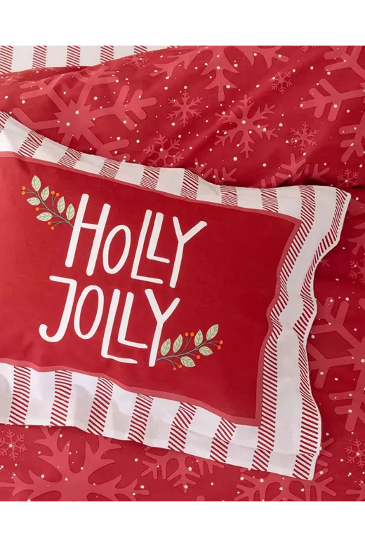 Σετ Παπλωματοθήκη Holly Jolly