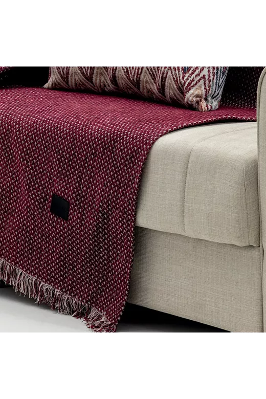 LINO Ριχτάρι Καναπέ Διθέσιο (180x250) Deneb Burgundy