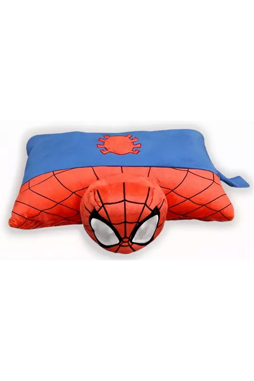 Μαξιλάρι - Λούτρινο 2 σε 1 Marvel Spider-Man 89 45x28 Red-Blue 100% Polyester