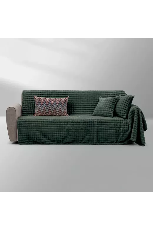 LINO Ριχτάρι Καναπέ Τριθέσιο 180x300 Kvall Λαδί