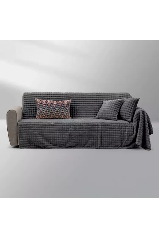LINO Ριχτάρι Καναπέ Τριθέσιο 180x300 Kvall Γκρι