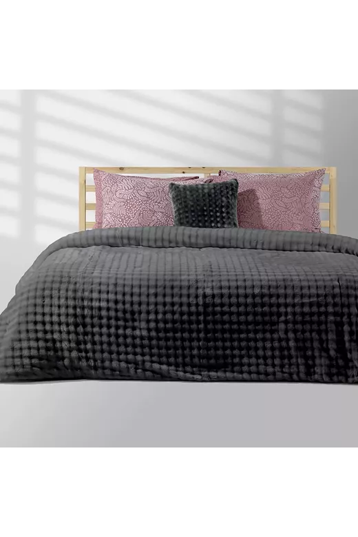 LINO Κουβερτοπάπλωμα Υπέρδιπλο 220x240 Kvall Γκρι