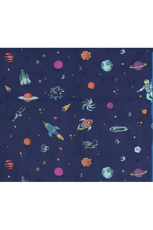 ΣΕΝΤΟΝΑΚΙ ΛΙΚΝΟΥ bebe Space 189 80X110 Blue Cotton 100%