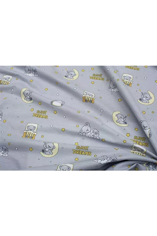 ΣΕΝΤΟΝΑΚΙ ΛΙΚΝΟΥ bebe Sweet Dreams 552 80X110 Grey 100% Cotton