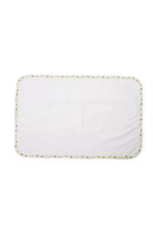Σελτεδάκι Αδιάβροχο bebe 62 67X90 Λευκό/Πράσινο 100% Cotton