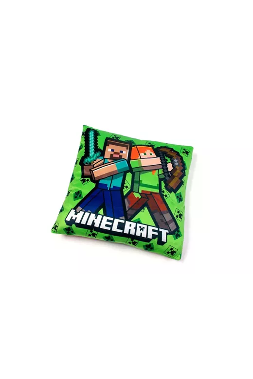 Βελούδινο Μαξιλάρι Mojang Minecraft 12 38x38 Light Green 100% Velboa