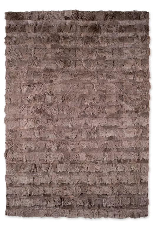 Χειροποίητο γούνινο χαλί Toscana stripes elephant