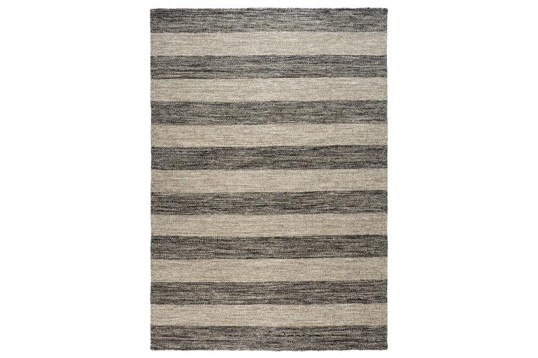 Κιλίμι χειροποίητο μάλλινο Tapicap Biento Anthracite Stripes