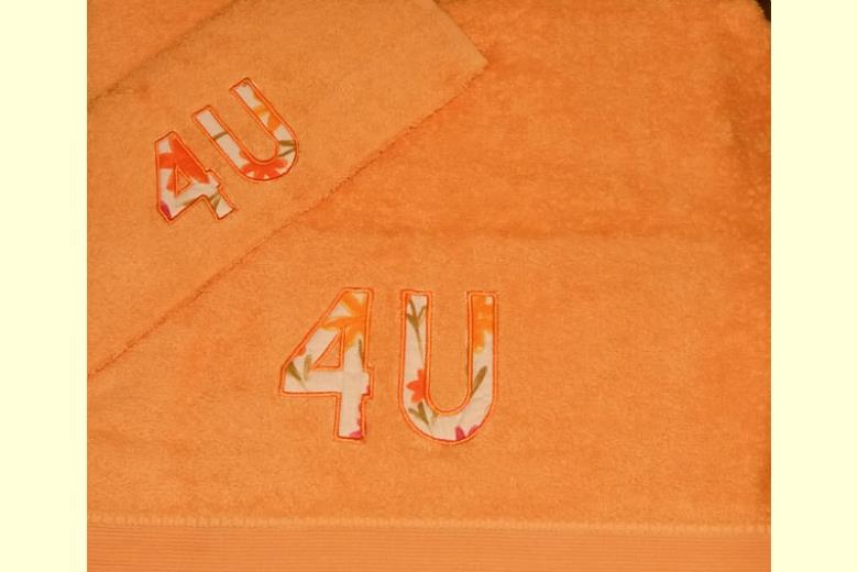 Σετ πετσέτες 3ων τεμαχίων με κέντημα Anemos 4u Orange