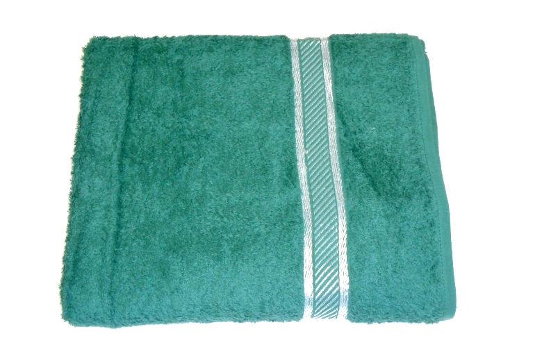 Πετσέτα λουτρού βαμβακερή Stripe Green