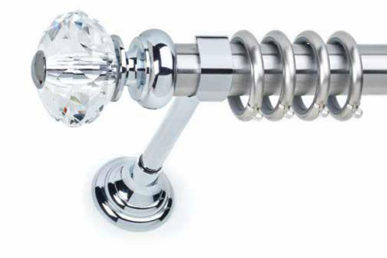 Κουρτινόξυλο Φ35 με Swarovski Anartisi 8045