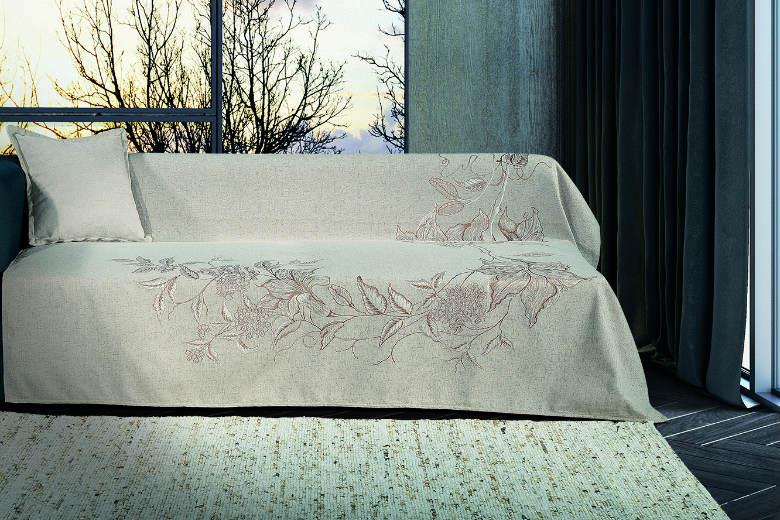 Ριχτάρι chenille σε 3 διαστάσεις Moda Sofa Εντελβάις-1