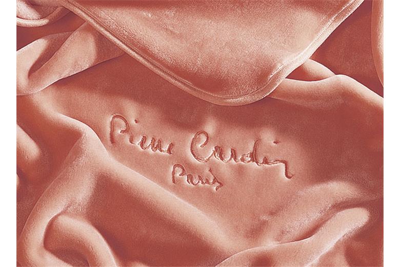 Κουβέρτα βελουτέ Pierre Cardin Nancy 545 Caramello 2