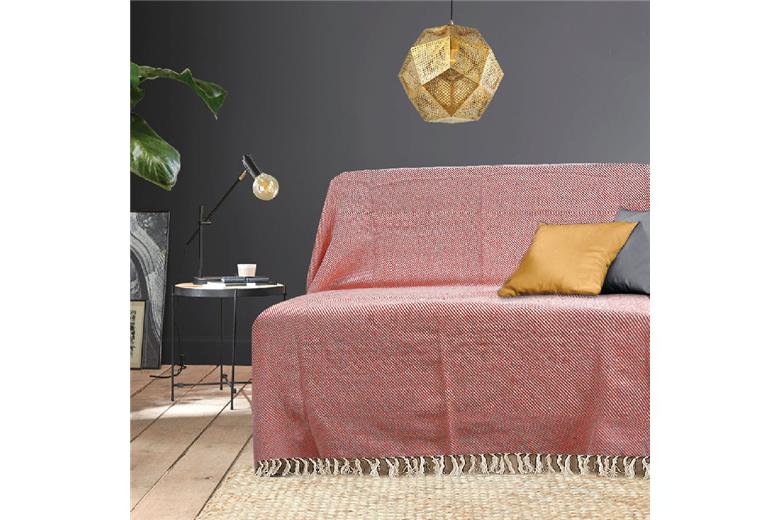 Ριχτάρι βαμβακερό σε 3 διαστάσεις Cosy All Season Τερακότα
