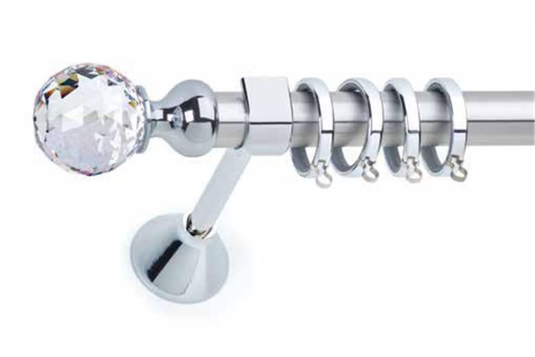 Κουρτινόξυλο Φ25 με Swarovski Anartisi 8558