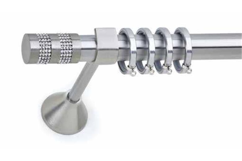 Κουρτινόξυλο Φ25 με Swarovski Anartisi Strass Two