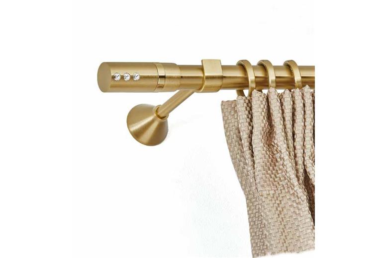 Κουρτινόξυλο Φ25 Oro Mat με Swarovski Guy Laroche Valeria