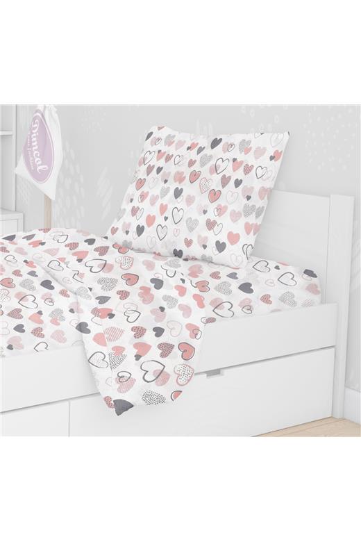 ΜΑΞΙΛΑΡΟΘΗΚΗ ΕΜΠΡΙΜΕ ΠΑΙΔ COT 100% 50Χ70 Hearts