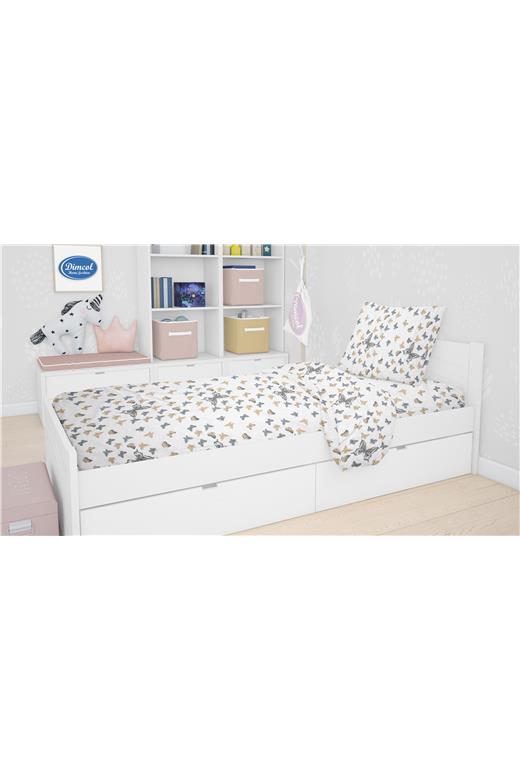 ΣΕΝΤΟΝΙΑ ΕΜΠΡΙΜΕ ΣΕΤ 3 τεμ ΠΑΙΔ COT 100% 160Χ240 Butterfly
