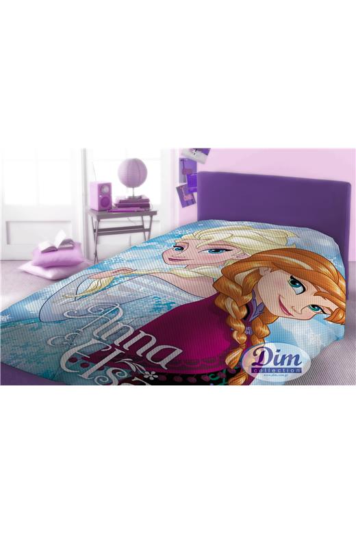 ΚΟΥΒΕΡΤΑ ΠΙΚΕ ΠΑΙΔ COT 100% 160Χ240 FROZEN 505 Digital Print