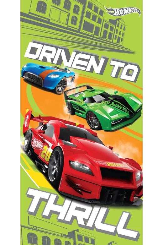 ΠΕΤΣΕΤΑ ΘΑΛΛΑΣΗΣ ΒΕΛΟΥΤΕ ΠΑΙΔ COT 100% 70X140 HOT WHEELS 13 Digital Print