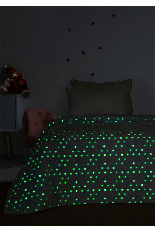 Κουβέρτα fleece φωσφοριζέ Luminous Bubble