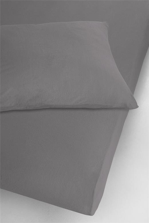Σεντόνι με λάστιχο Μακό/Jersey 100x200+30 Γκρί