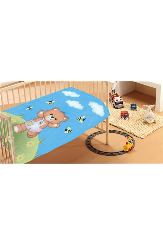 ΚΟΥΒΕΡΤΑ ΒΡΕΦ Βελουτέ polyester 110Χ140 Teddy Bear