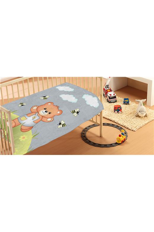 ΚΟΥΒΕΡΤΑ ΒΡΕΦ Βελουτέ polyester 110Χ140 Teddy Bear