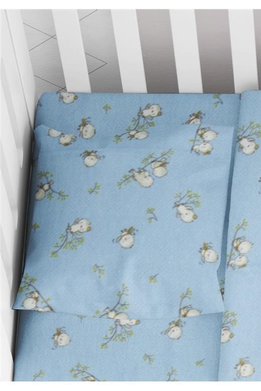 ΜΑΞΙΛΑΡΟΘΗΚΗ ΕΜΠΡΙΜΕ ΒΡΕΦ Flannel Cotton 100% 35Χ45 Birds