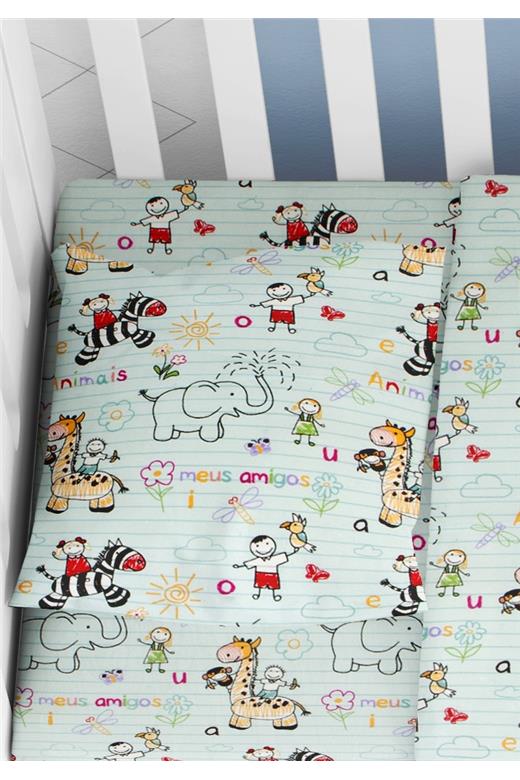ΜΑΞΙΛΑΡΟΘΗΚΗ ΕΜΠΡΙΜΕ ΒΡΕΦ Flannel Cotton 100% 35Χ45 Africa