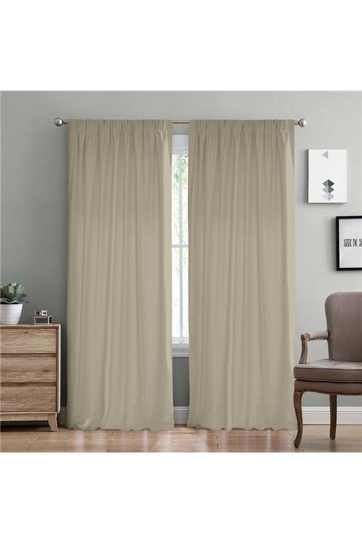 LINO ΚΟΥΡΤΙΝΑ SAMOS ΜΕ ΤΡΕΣΑ C91045 MOCCA 150Χ275