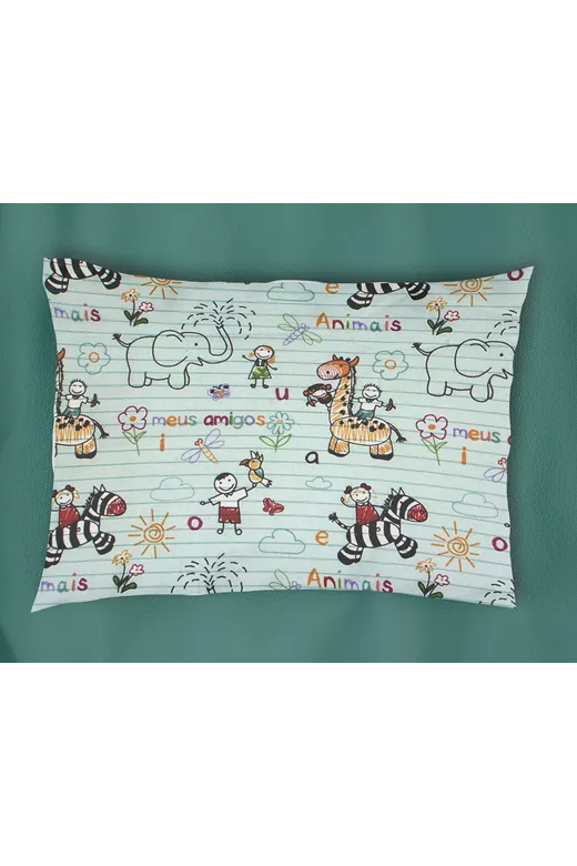 ΜΑΞΙΛΑΡΟΘΗΚΗ ΕΜΠΡΙΜΕ ΠΑΙΔ Flannel Cotton 100% 50Χ70 Africa