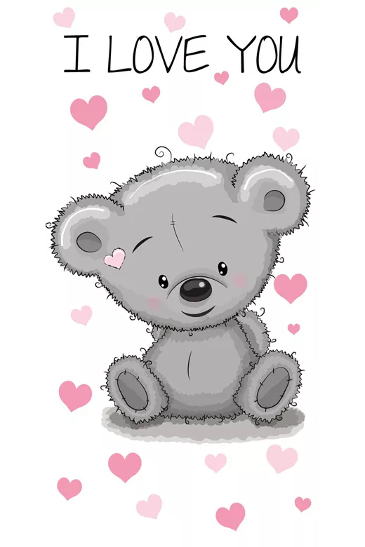 ΠΕΤΣΕΤΑ ΘΑΛΛΑΣΗΣ ΒΕΛΟΥΤΕ ΠΑΙΔ Cotton 100% 70X140 Teddy Bear 19 Digital Print