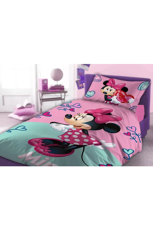 ΣΕΝΤΟΝΙΑ ΣΕΤ 3 τεμ ΠΑΙΔ Cotton 100% 160Χ240 MINNIE 753 Digital Print