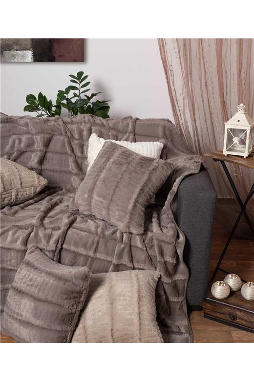 ΡΙΧΤΑΡΙΑ stripe (180cm x 180cm) γκρί