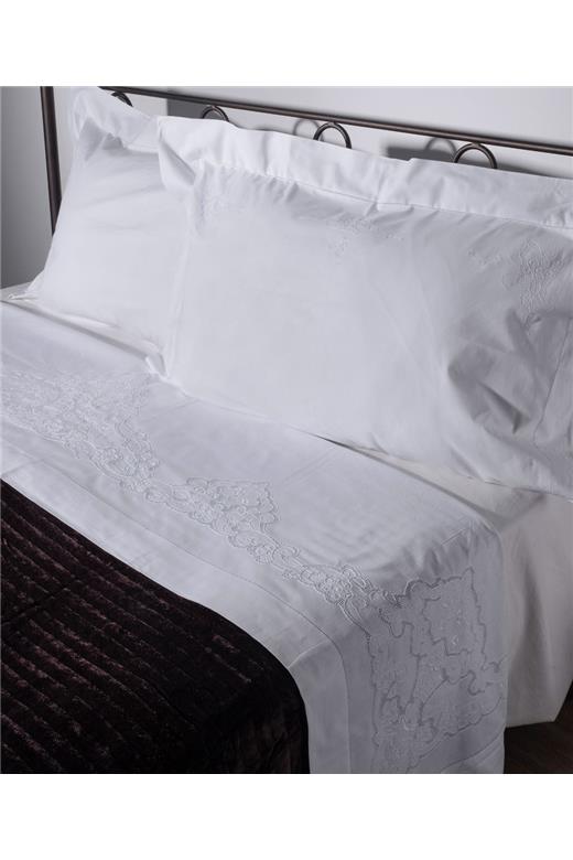 ΧΕΙΡΟΠΟΙΗΤΟ ΣΕΝΤΟΝΙ 3772 ΤΡΙΩΝ ΤΕΜΑΧΙΩΝ (225CM X 270CM) ΛΕΥΚΟ
