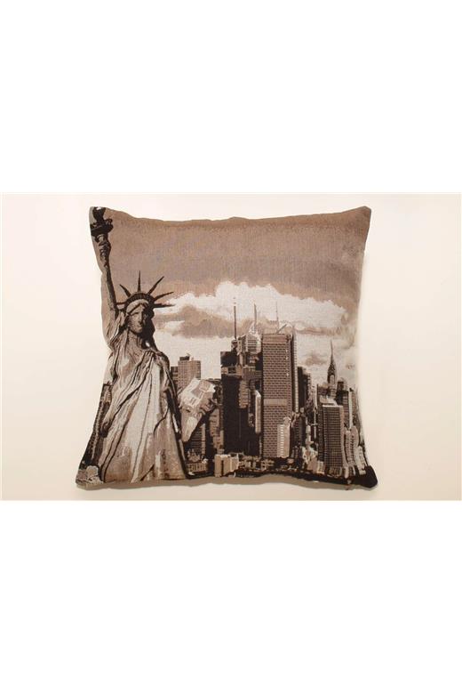 ΜΑΞΙΛΑΡΟΘΗΚΗ (45cm x 45cm) STATUE OF LIBERTY BROWN 