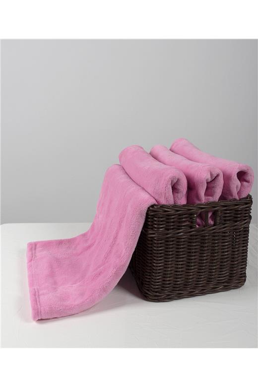 κουβέρτα coral fleece (170cm x 220cm) ρόζ