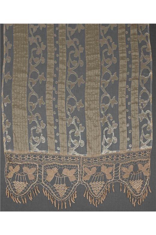 κουρτίνα 014 (120cm x 160cm) ecru με τιράντα
