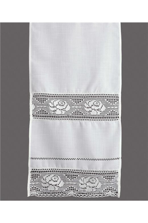 κουρτίνα 343 (160cm x 260cm) λευκό με τούνελ
