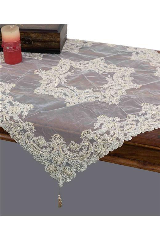 τραπεζοκαρέ (140cm X 140cm) YL135-128A χρυσό