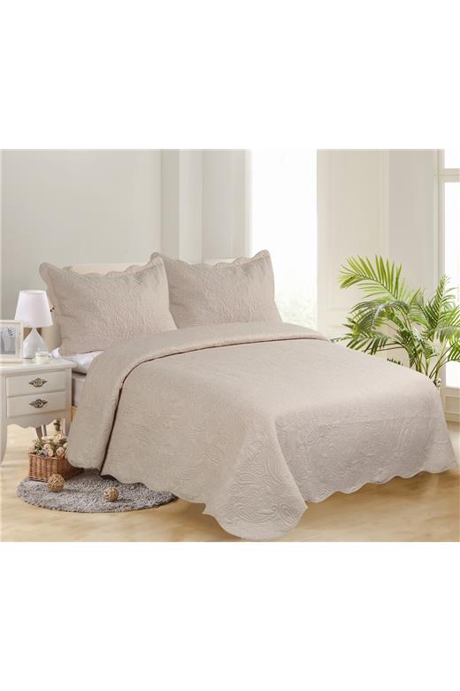 ΜΟΝΟ ΚΟΥΒΕΡΛΙ SOLID ( 160cm x 220cm + 1 x 50cm x 70cm ) camel/camel