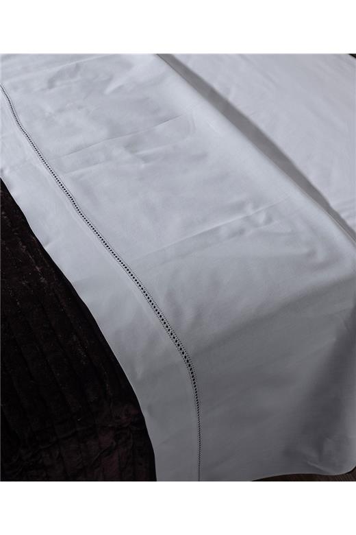 ΧΕΙΡΟΠΟΙΗΤΟ ΣΕΝΤΟΝΙ ΜΕ ΑΖΟΥΡ ΝΧ46  (180CM X 250CM) ΛΕΥΚΟ